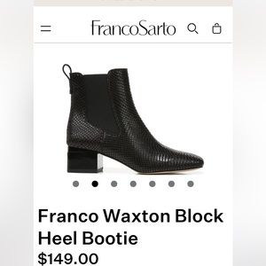 Franco Sarto booties, brand new in box